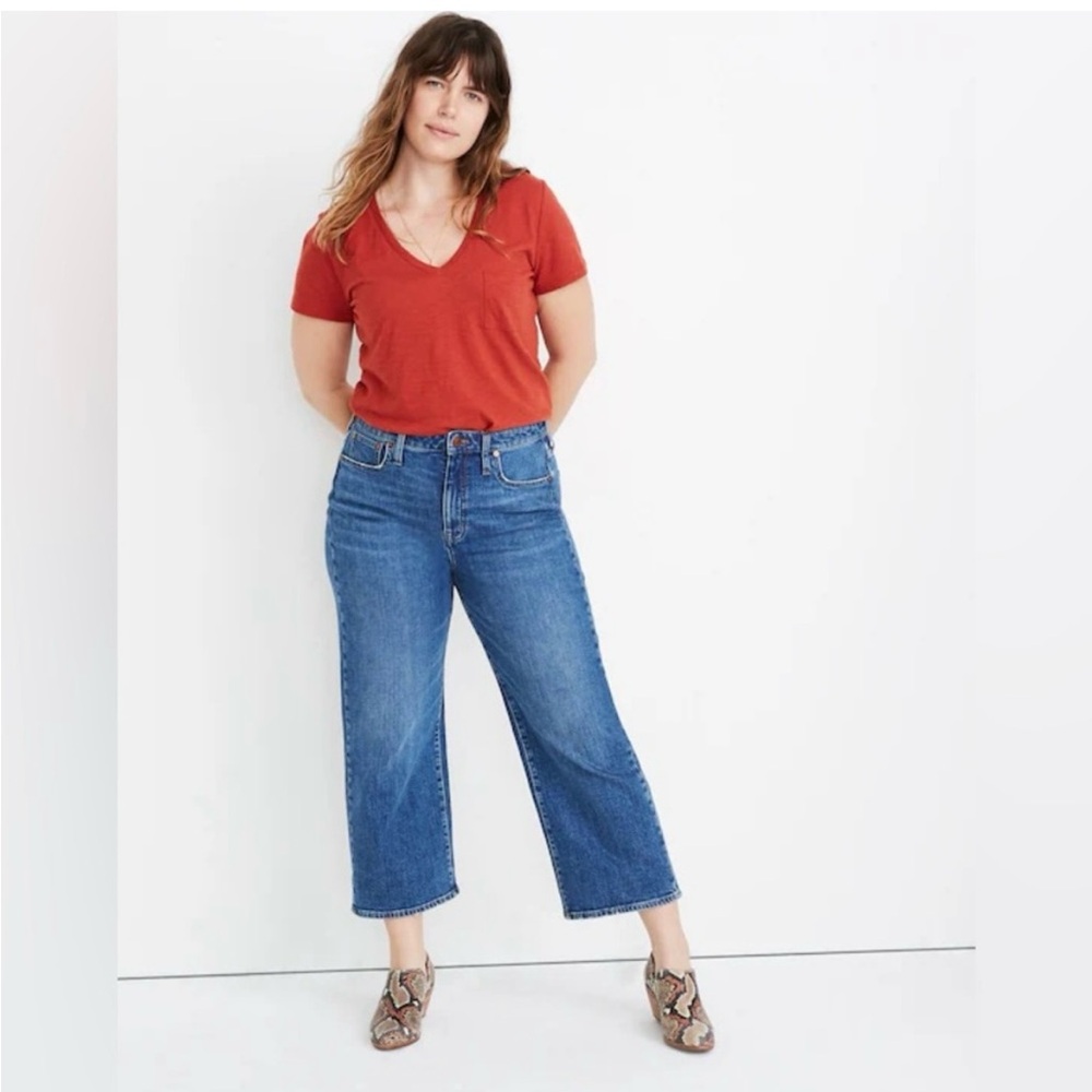 Madewell Curvy Slim Wide-Leg Jeans 30